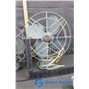 Image 3 : (2) Vintage Table Fans and Power Bar