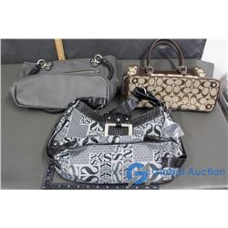 (3) Purses (Coach, D Fusion)