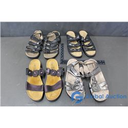 (4) Pairs of Ladies' Sandals