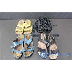 (4) Pairs of Ladies' Sandals
