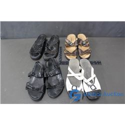 (4) Pairs of Ladies' Sandals