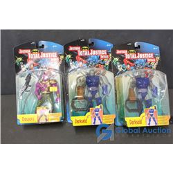 (3) DC Total Justice Toys