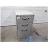 Image 1 : Three Drawer Metal Filing Cabinet (No Key)