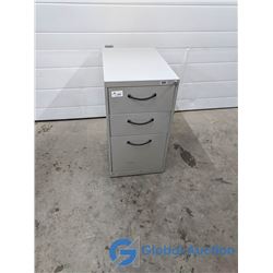 Three Drawer Metal Filing Cabinet (Working Key)