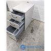Image 5 : Three Drawer Metal Filing Cabinet (Working Key)