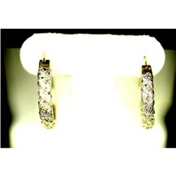 Diamond Hoop Earrings