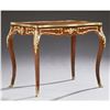 Image 1 : 20thc French Louis XV Style Bronze Ormolu Mounted Marquetry Inlaid Kingwood Writing Table