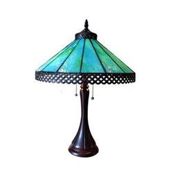 Tiffany-style 2 Light Table Lamp 16" Shade