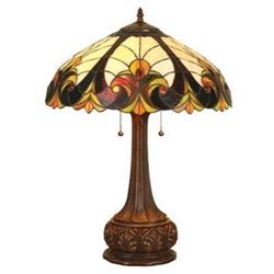 Victorian 2 Light Table Lamp 18" Shade