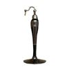 Image 4 : c1920's DeVilbiis Ebony Glass & Silver Overlay Perfume Atomizer