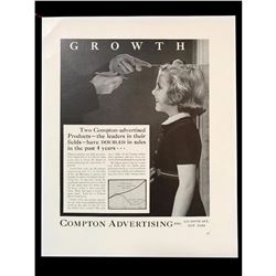 1940 Compton Advertising Black & White Magazine Ad