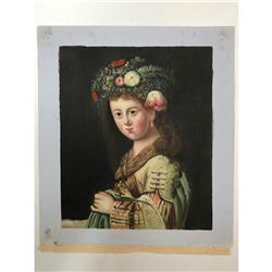 School of Bianco, 20thc Oil on Canvas Painting, Rembrandt Study
