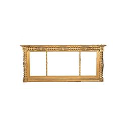 American Classical Giltwood Overmantel Mirror