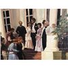 Image 4 : Large late 20thc Russian School, Wedding Party Oil Painting