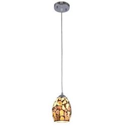 Mosaic 1 Light Ceiling Mini Pendant 5" Shade
