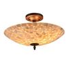 Image 1 : Mosaic 2 Light Semi-flush Ceiling Fixture 16" Shade