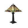 Image 2 : Tiffany-style 2 Light Mission Table Lamp 16" Shade