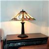 Image 3 : Tiffany-style 2 Light Mission Table Lamp 16" Shade