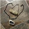 Image 1 : Beach Washed Pottery Shard Necklace & Seaglass Sterling Bracelet