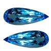 Image 1 : 14.40cts Hi- Sparkling Natural Swizz Blue Topaz Long Pear Matching Pair Gemstone