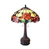 Image 1 : iffany-style 2 Light Floral Table Lamp 18" Shade