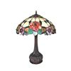 Image 2 : iffany-style 2 Light Floral Table Lamp 18" Shade