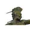Image 8 : MOHAWK ARCHER Abstract Native American Bronze Bust Sculpture 29" x 23"