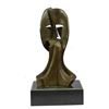 Image 1 : Pablo Picasso Tribute Face Mask Bronze Sculpture 11" x 6"