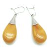 Image 1 : Baltic Eggyolk Butterscoth Amber & Sterling Earrings
