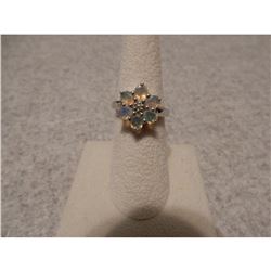 1.27ct Ethiopain Opal & Ambilobe Sphene Sterling Silver Ring