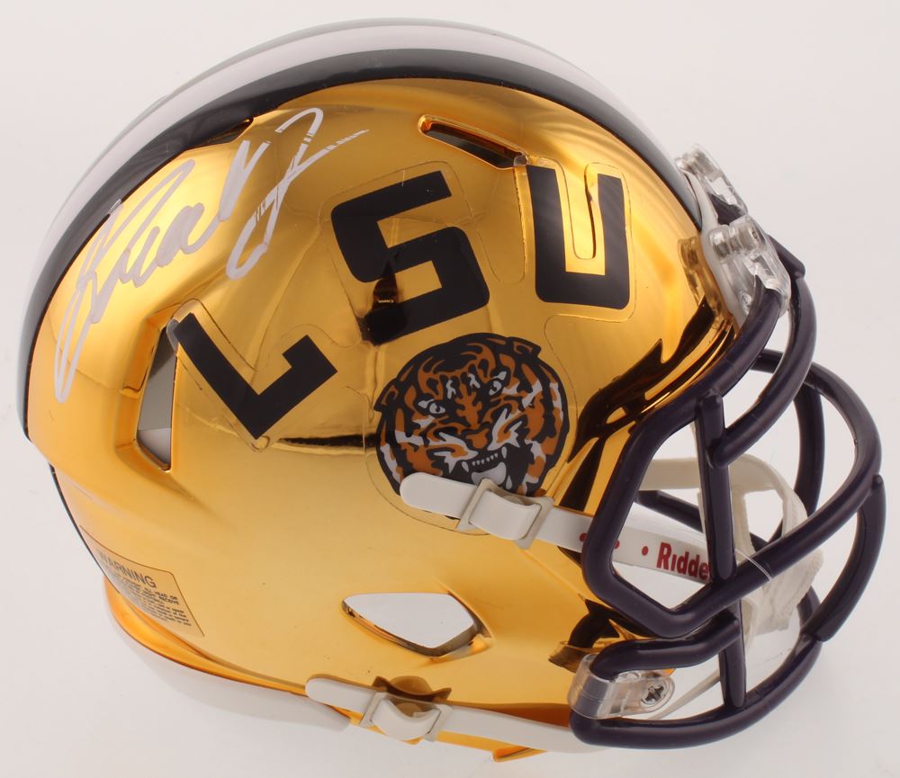 Greedy Williams Signed Lsu Tigers Chrome Speed Mini Helmet Radtke Coa