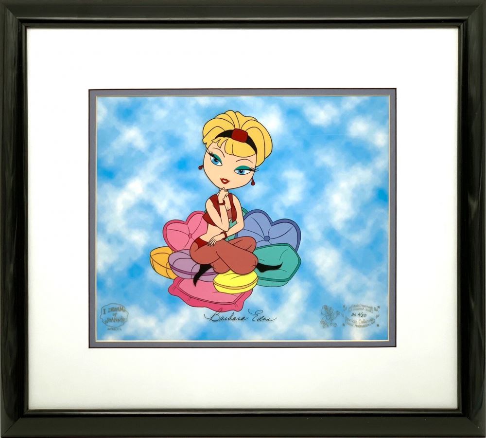 Barbara Eden Signed I Dream Of Jeannie 18x20 Custom Framed Le Animation Display Jsa Loa