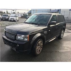 2009 LAND ROVER RANGE, 4 DR STN WGN, VIN# SALSH23439A204870, 157602KM BLACK, GAS,