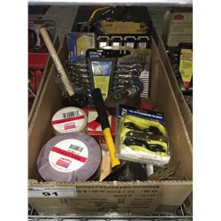 1 BOX ASSTD TOOLS HARDWARE & MISC. (G)