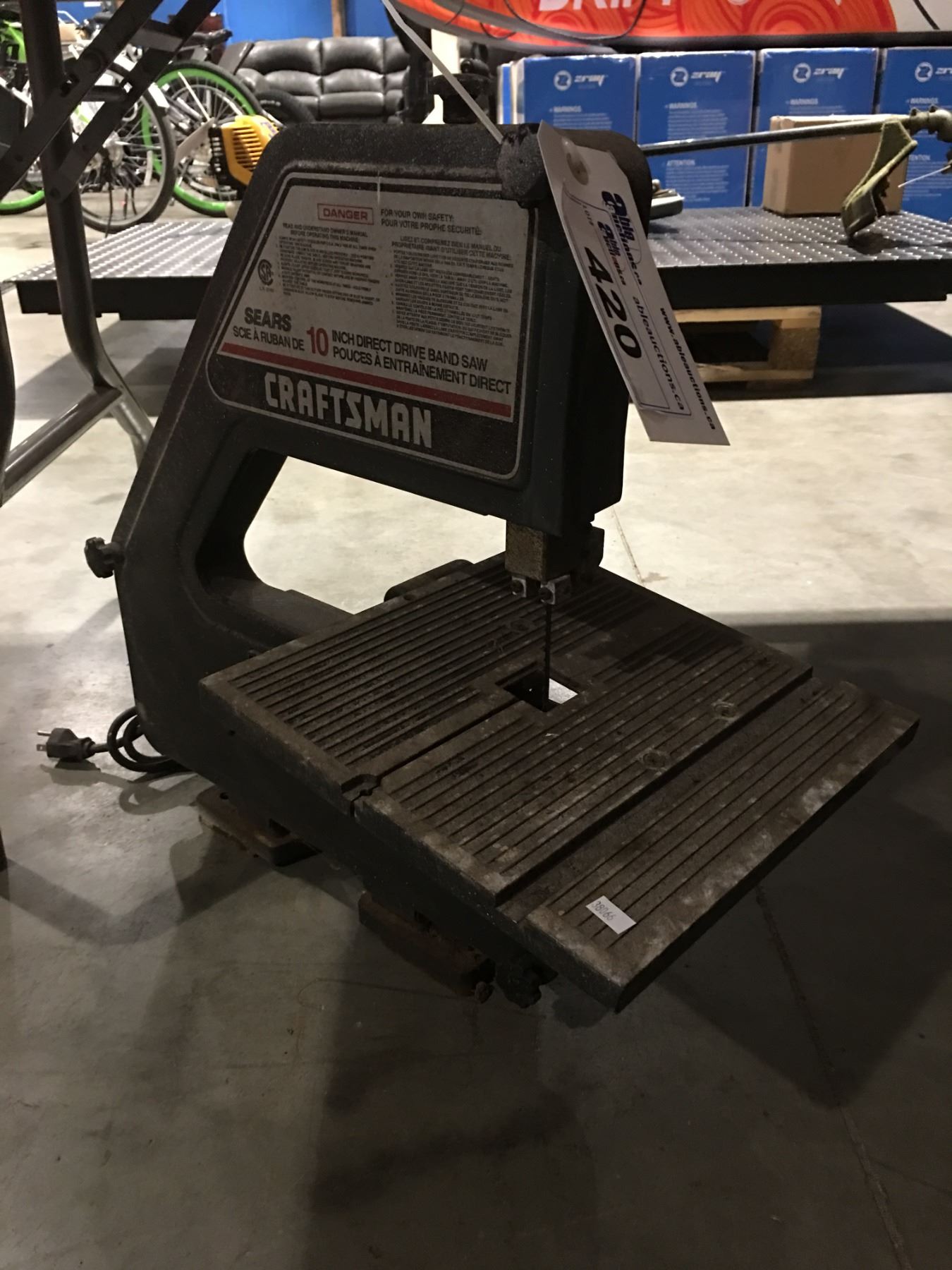 CRAFTSMAN 10" DIRECT DRIVE BANDSAW