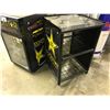 Image 2 : GLASS FRONT BAR FRIDGE C/W MATCHING PRODUCT RACK