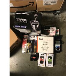 THRUSTMASTER THOR ADD ON SHIFTER, BUSHNELL BINOCULARS, BEHRINGER VINTAGE TUBE OVERRIDE, INSTAX MINI