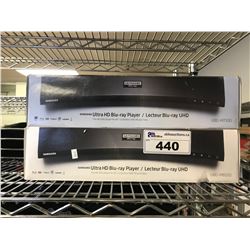 2 SAMSUNG ULTRA HD BLU-RAY PLAYERS