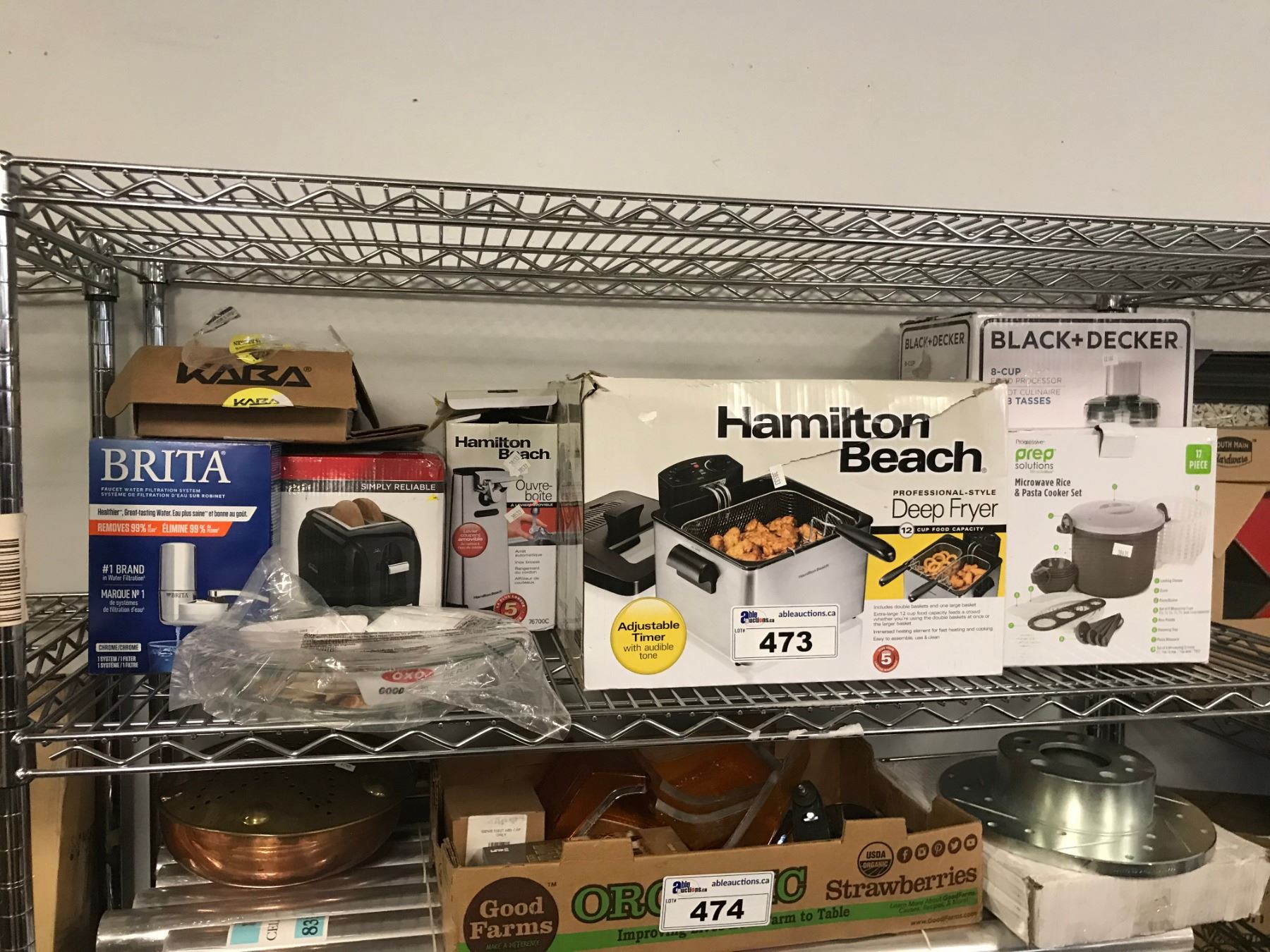 BRITA WATER FILTER, HAMILTON BEACH DEEP FRYER, MICROWAVE RICE & PASTA ...