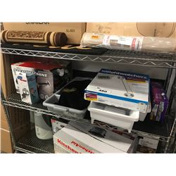 SWIFFER CLEANING PADS, WEIGHTWATCHERS SCALE, DISH DRYING RACKS, STEAM MACHINE, ETC