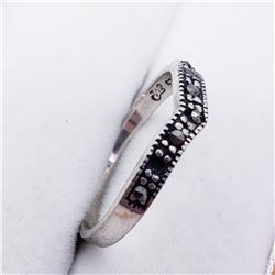 SILVER MARCASITE RING