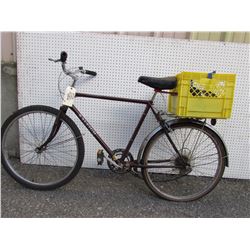 RALEIGH SAFARI BIKE WITH MILK CRATE