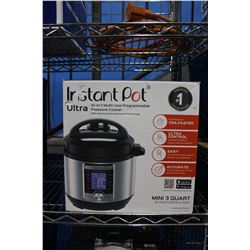 INSTANT POT ULTRA MINI 10-IN-1 MULTI-USE PROGRAMMABLE PRESSURE COOKER, 3 QUART