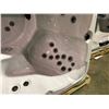 Image 2 : CAL SPA HOT TUB, LES SPAS, STERLING SILVER ARCY, 84X84 SMOKE BASE, 1 PILLOW, 46 STAR FIRE JETS,