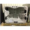 Image 1 : CAL SPA HOT TUB, PATIO PLUS SPAS, SIERRA ARCY, 84X64 SMOKE BASE, 3 PILLOWS, DELUXE SHELL COLOR