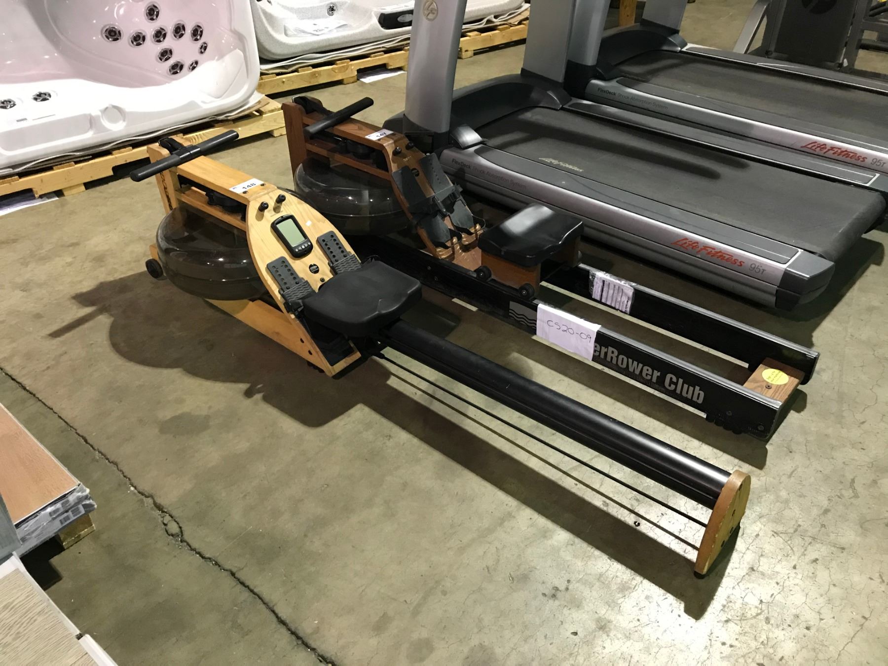 WATER ROWER COMMERCIAL ROWING SYSTEM WITH DISPLAY