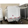 Image 1 : 2012 HAULMARK CARGO TRAILER, WHITE, VIN # 16HPB1228CU079550, 12'X7' BOX SIZE, OVERALL LENGTH 16',