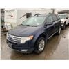 Image 1 : 2008 FORD EDGE, BLUE, 4DRSW, GAS, AUTOMATIC, VIN#2FMDK49C18BB25725, 282,739KMS,