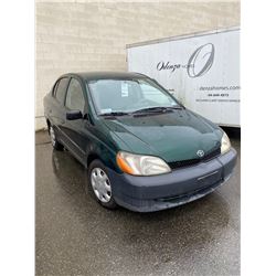 2002 TOYOTA ECHO, GREEN, 4DRSD, GAS, AUTOMATIC, VIN#JTDBT123720209347, 175,458KMS, RD,CD,TW,AC,OOP,