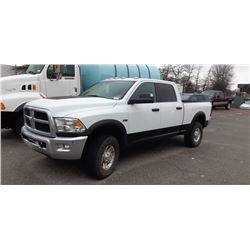 2012 DODGE RAM HEMI 4DR PU, WHITE, VIN # 3C6TD5ET6CG113864